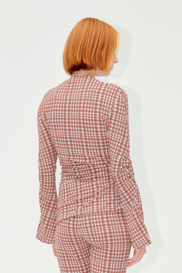 Stine Goya UK SGClementine Blouse Top Brown Check