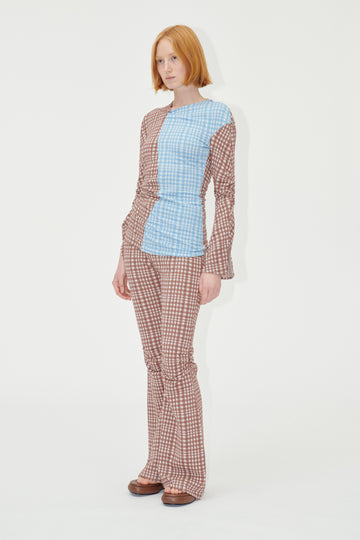 Stine Goya UK SGLenny Pants Pants Brown Check