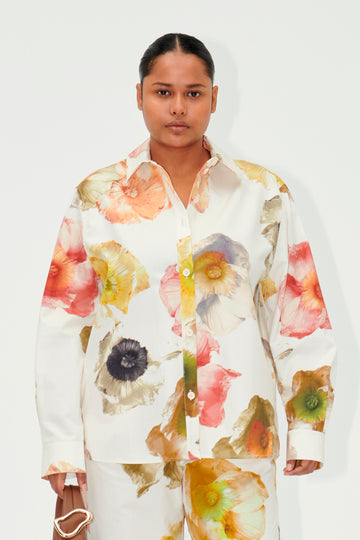 Stine Goya UK SGMartina Shirt Top Pastel Poppies