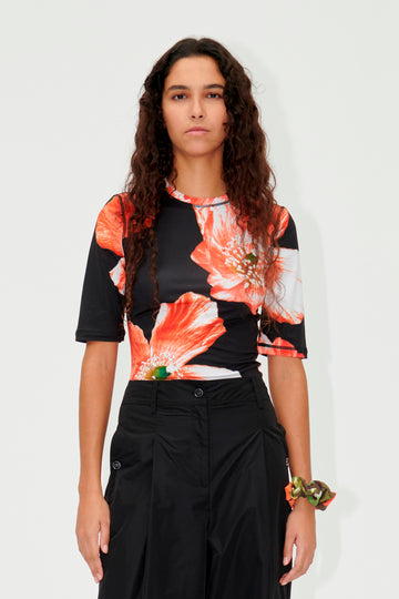 Stine Goya UK SGMinerva T-shirt Top Opium Poppies