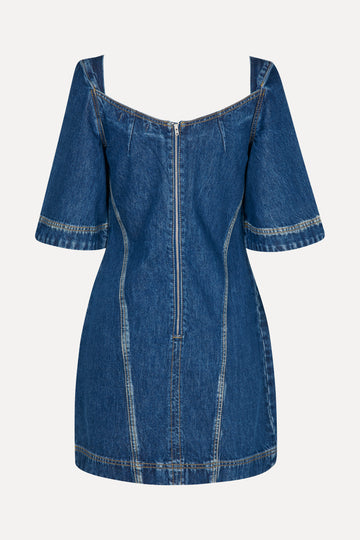 Stine Goya UK SGYvonne Denim Dress Dress Trompe L'oeil