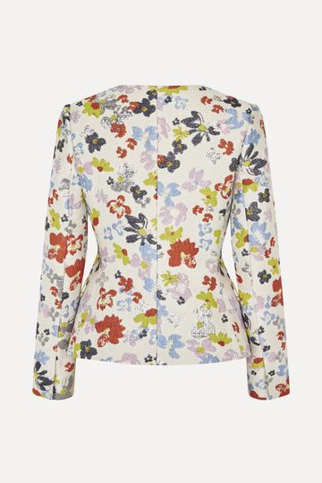 Stine Goya UK Scooped Neckline Tailored Jacket Jacket Skyfall Flowers