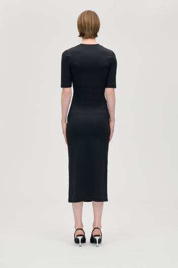 Stine Goya UK Short Sleeve Crewneck Midi Dress Dress The Rose