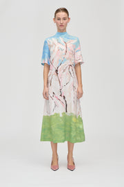 Stine Goya UK Short Sleeve Midi Dress Dress Cherry Blossom