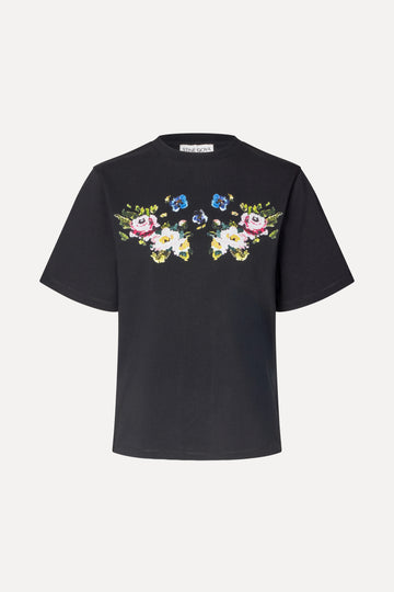 Stine Goya UK Short Sleeve T-Shirt Top The Floral Frame