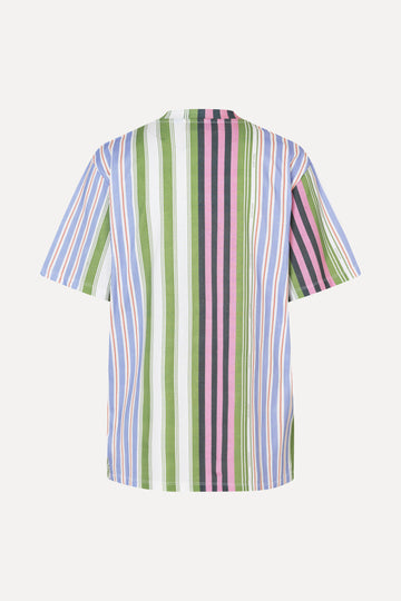Stine Goya UK Short Sleeve T-Shirt Top Forest Stripe