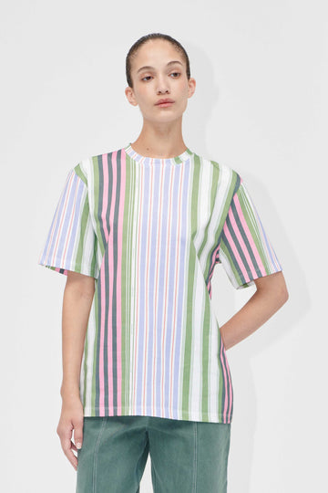 Stine Goya UK Short Sleeve T-Shirt Top Forest Stripe