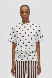 Stine Goya UK Short Sleeve T-Shirt Top Cherry