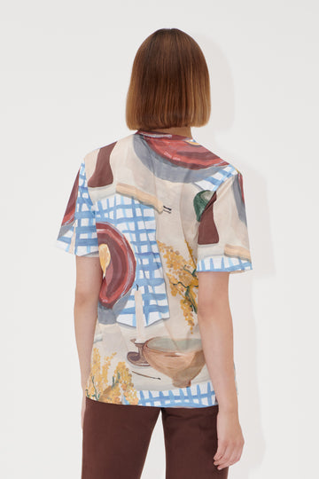 Stine Goya UK Short Sleeve T-shirt Top Lemons On A Plate