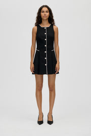 Stine Goya UK Sleeveless Button-Up Mini Dress Dress Black