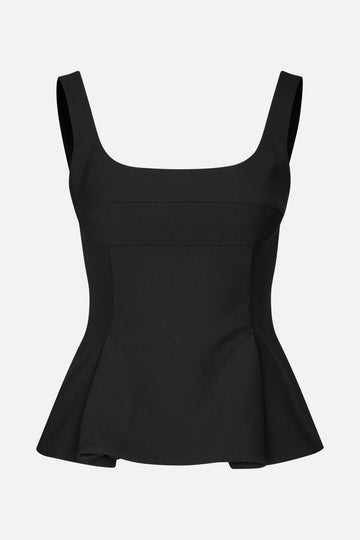 Stine Goya UK Sleeveless Fitted Waist Top Top Black