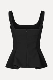 Stine Goya UK Sleeveless Fitted Waist Top Top Black