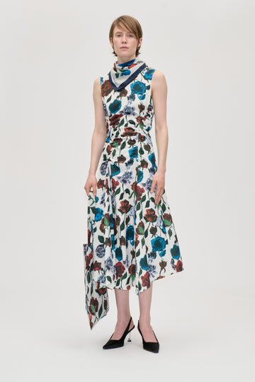 Stine Goya UK Sleeveless Gathered Midi Dress Dress Wallpaper
