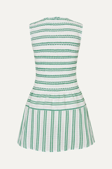 Stine Goya UK Sleeveless Smocked Short Dress Dress Smocked Stripes