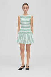 Stine Goya UK Sleeveless Smocked Short Dress Dress Smocked Stripes