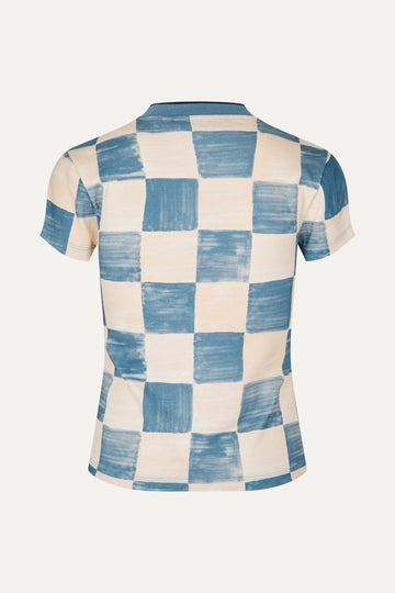 Stine Goya UK Slim T-Shirt Top Checks