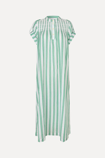 Stine Goya UK Smocked Tunic Long Dress Dress Smocked Stripes