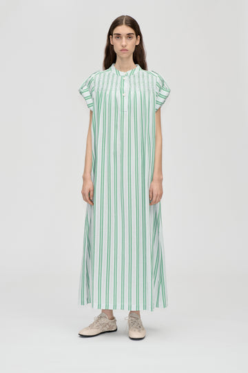 Stine Goya UK Smocked Tunic Long Dress Dress Smocked Stripes