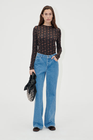 Stine Goya UK Straight Leg Long Pants Pants Denim Blue