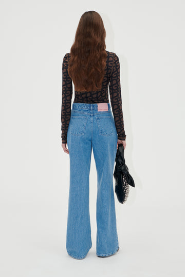 Stine Goya UK Straight Leg Long Pants Pants Denim Blue
