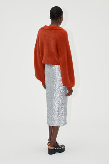 Stine Goya UK Straight Midi Skirt Skirt Steel Grey