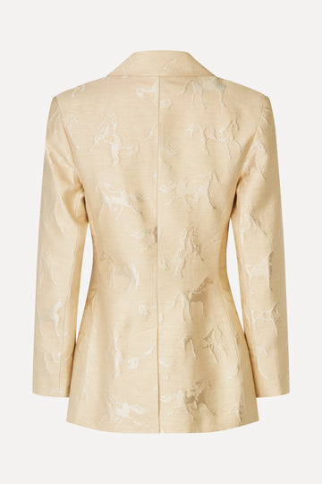 Stine Goya UK Structured Single-Breasted Jacket Jacket Porcelain Cream