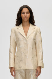 Stine Goya UK Structured Single-Breasted Jacket Jacket Porcelain Cream