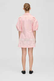 Stine Goya UK Structured Sleeve Mini Dress Dress Ballerina Broderie
