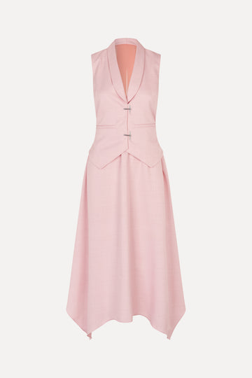 Stine Goya UK Tailored Handkerchief Dress Dress Coral Blush