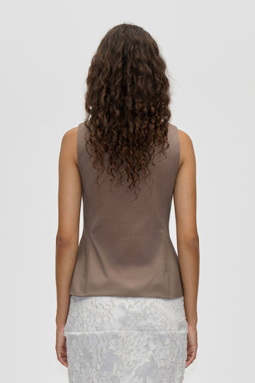 Stine Goya UK Tailored Tank Vest Top Cherries On A Paisley