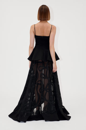 Stine Goya UK Tailored bodice High-Low Dress Dress Ribbons
