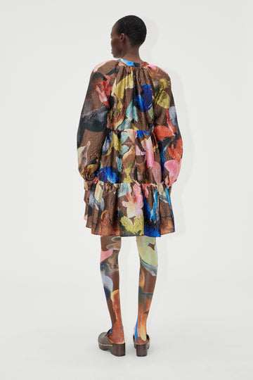 Stine Goya UK Tier Voluminous Mini Dress Dress Aquarelle Garden