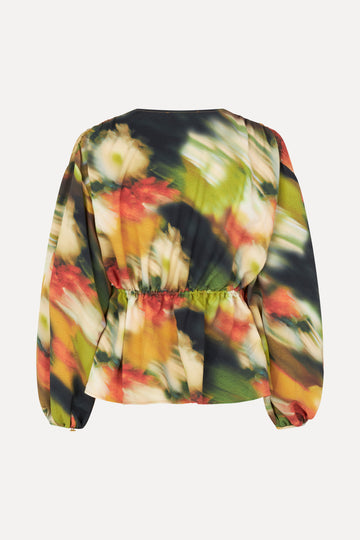 Stine Goya UK Toni Blouse Top Flowers In Fast Motion