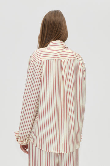 Stine Goya UK Turn-Up Oversized Shirt Top Symmetry In Cream