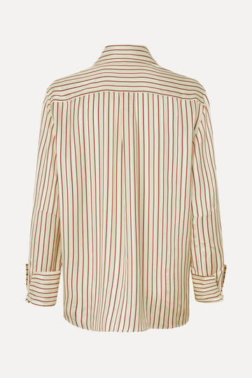 Stine Goya UK Turn-Up Oversized Shirt Top Symmetry In Cream