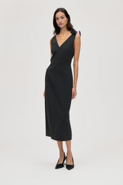 Stine Goya UK V-Neck Dress With Detail Dress Black