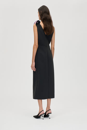 Stine Goya UK V-Neck Dress With Detail Dress Black