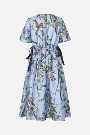 Stine Goya UK V-Neck Waist Tie Midi Dress Dress Spring Mimosa