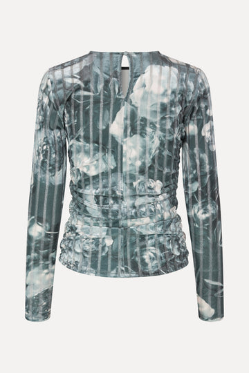 Stine Goya UK Vanessa Blouse Top Metalized Peonies