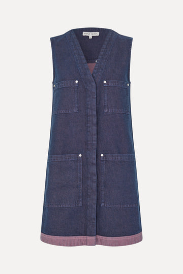 Stine Goya UK Vest Pocket Mini Dress Dress Dusky / Dried Rose