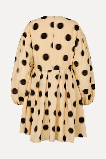 Stine Goya UK Voluminous Long Sleeve Mini Dress Dress Dots in Motion