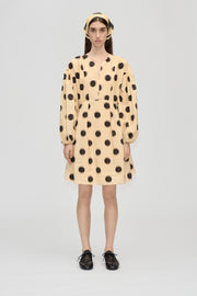 Stine Goya UK Voluminous Long Sleeve Mini Dress Dress Dots in Motion