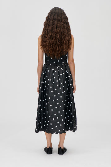 Stine Goya UK Voluminous Midi Dress Dress Quilted Dots