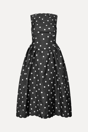Stine Goya UK Voluminous Midi Dress Dress Quilted Dots