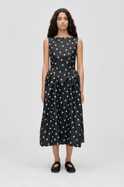 Stine Goya UK Voluminous Midi Dress Dress Quilted Dots