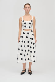 Stine Goya UK Voluminous Midi Skirt Skirt Black Dots