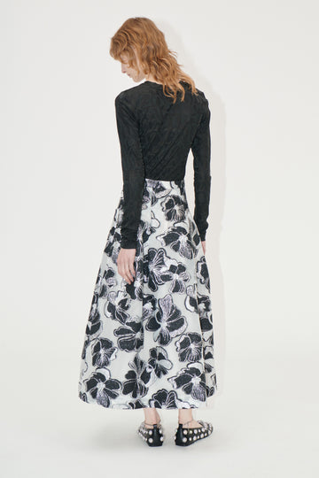 Stine Goya UK Voluminous Midi Skirt Skirt Anemone Jacquard