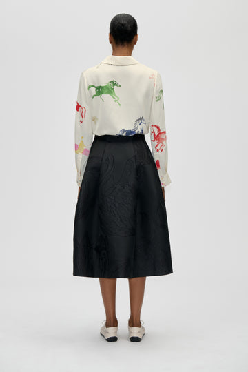 Stine Goya UK Voluminous Midi Skirt Skirt Swans