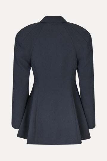 Stine Goya UK Voluminous Mini Coat Dress Coat Black
