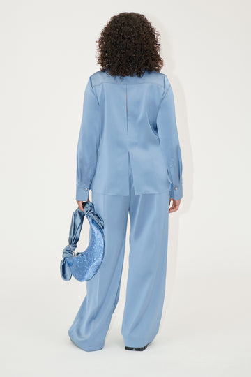 Stine Goya UK Wide Leg Long Pants Pants Infinity Blue